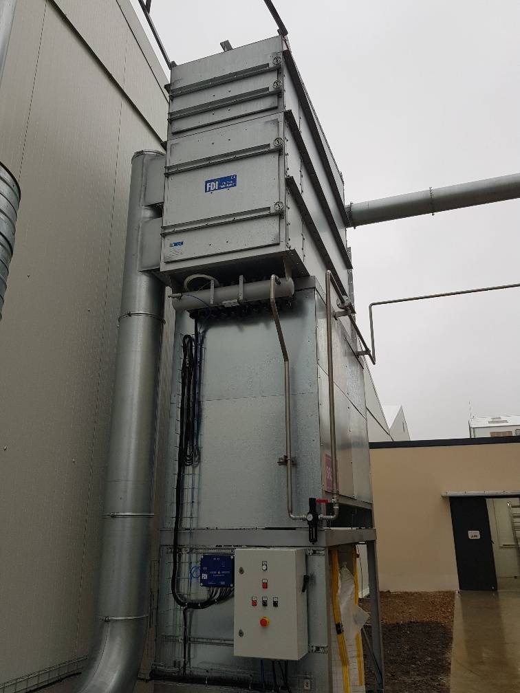 Installation finalisée avec armoire électrique et déport de séquenceur FDI - SE 17 ATEX